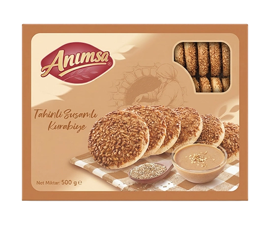 ANIMSA KURABİYE TAHİN SUSAMLI 500 GR - Resim 1