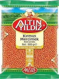 ALTIN YILDIZ KIRMIZI MERCİMEK 900 GR