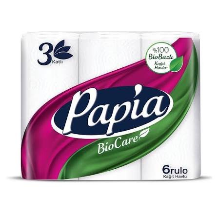 PAPİA HAVLU KAĞIT 6 LI - Resim 1