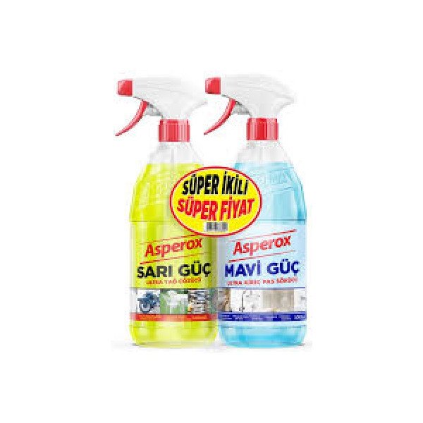 ASPEROX 1+1 LT SARI GÜÇ+MAVİ GÜÇ SPREY SHRİNK