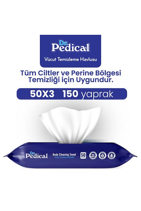 TİTİZ VÜCUT TEMİZLEME HAVLUSU 50 Lİ