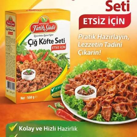 FATİH SUDE ÇİĞ KÖFTE SETİ ETSİZ 550 GR - Resim 1