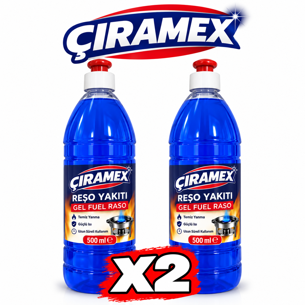 ÇIRAMEX ROŞE JEL YAKIT 500 ML (2 Adet) Koli