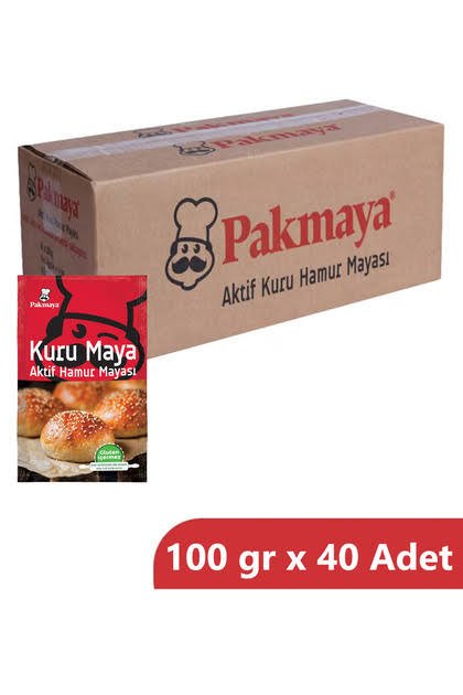 PAKMAYA TOZ KURU MAYA 100 GR (40 Adet) Koli