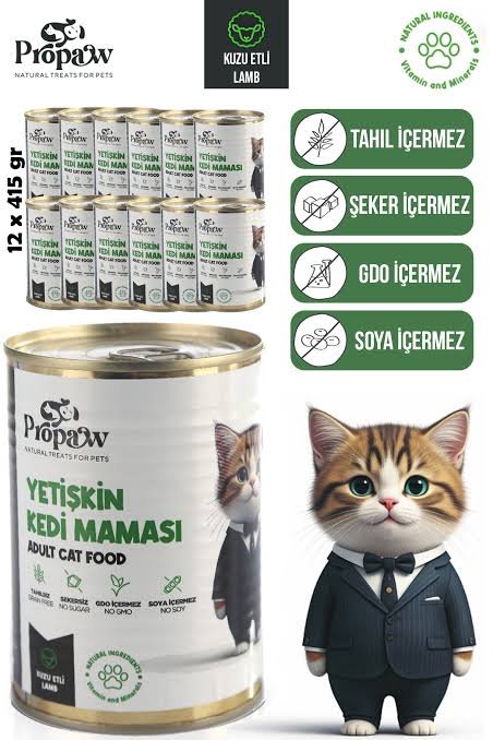 PROPAW YETİŞKİN CİĞERLİ KEDİ MAMASI 415 GR