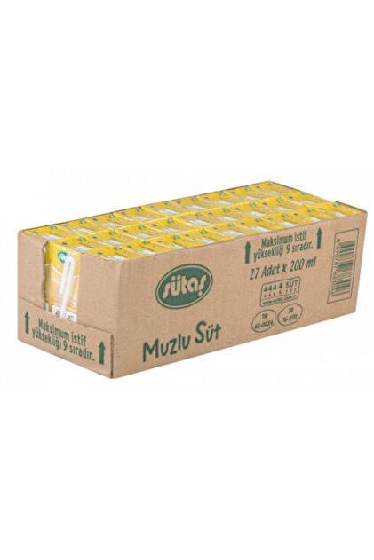 SÜTAŞ MEYVELİ SÜT ÇEŞİLERİ 180 ML (27 Adet) Koli