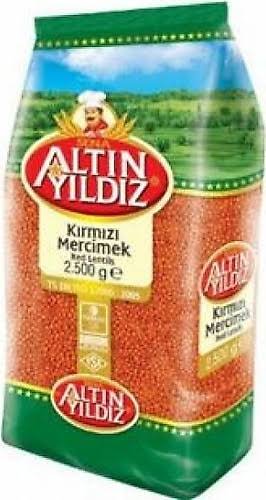 ALTIN YILDIZ KIRMIZI MERCİMEK 2,5 KĞ