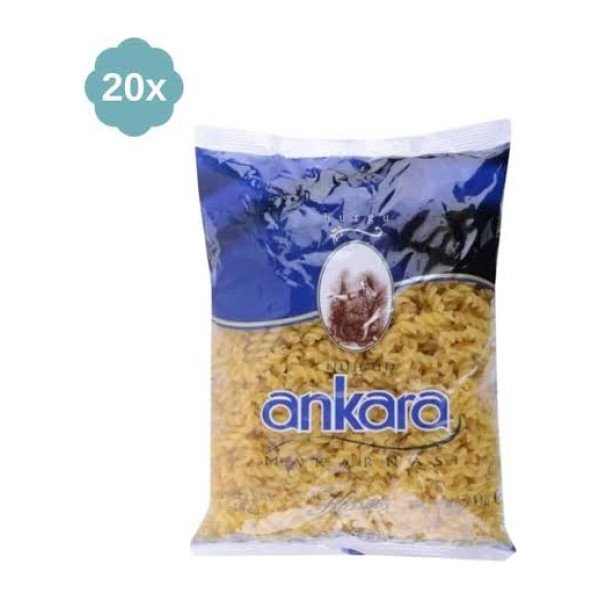 ANKARA BURGU MAKARNA 500 GR (20 Adet) Koli